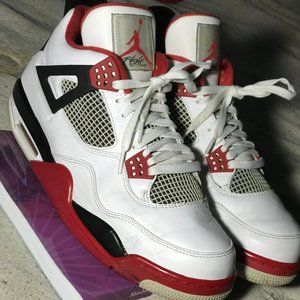 Sz 12 Jordan 4s (Fire Red)